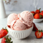 No‑Churn Strawberry Ice Cream