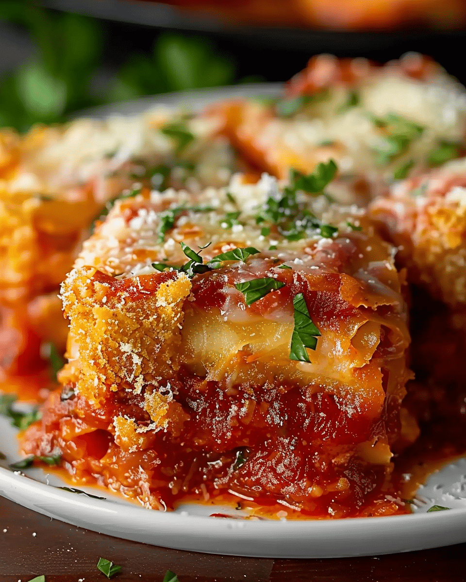 Olive Garden Fried Lasagna