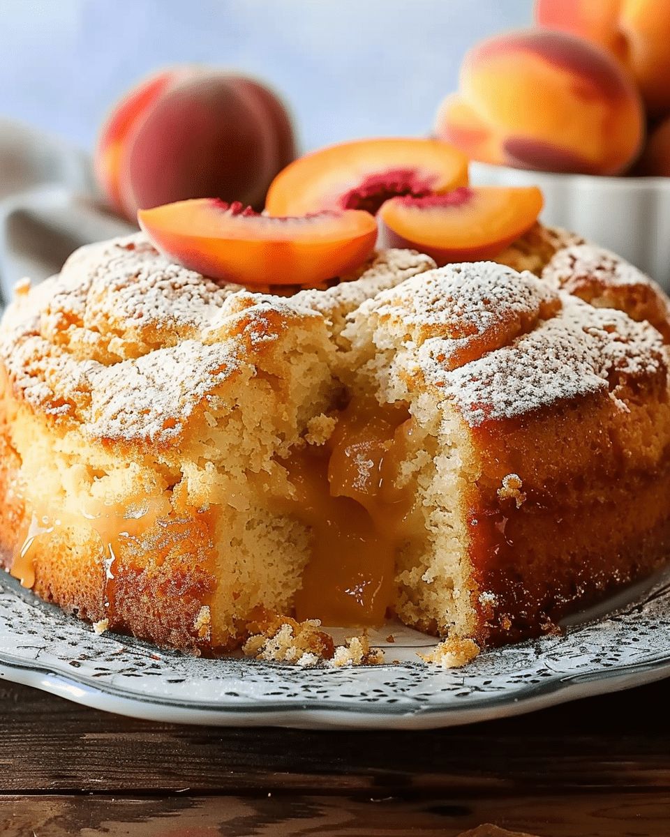 Peach Cobbler Pound Cake