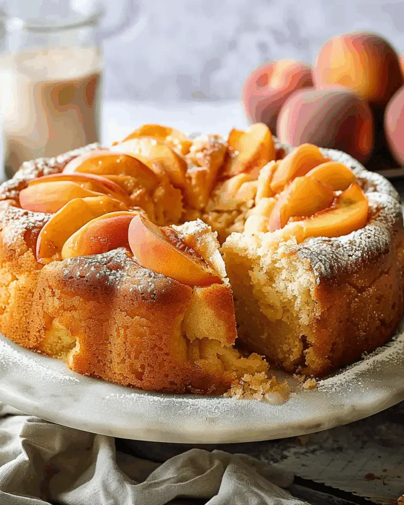 Peach Cobbler Pound Cake