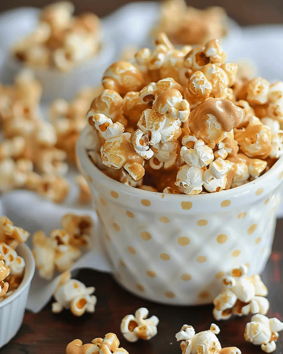 Gourmet Peanut Butter Popcorn