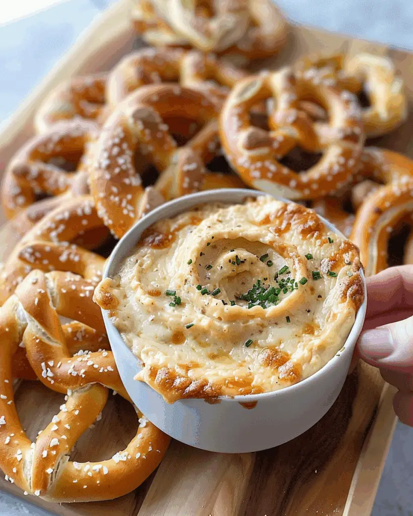 Easy Pretzel Cheese Dip