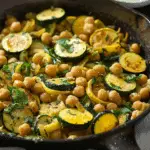 Quick Zucchini and Chickpea Skillet