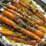 Roasted Carrots with Whipped Ricotta and Hot Honey