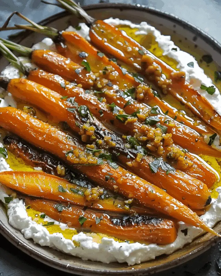 Roasted Carrots with Whipped Ricotta and Hot Honey