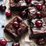 Roasted Chocolate Cherry Brownies