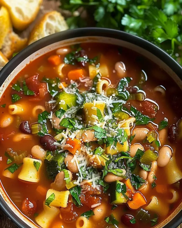 Rustic Minestrone Soup With Beans And Pasta