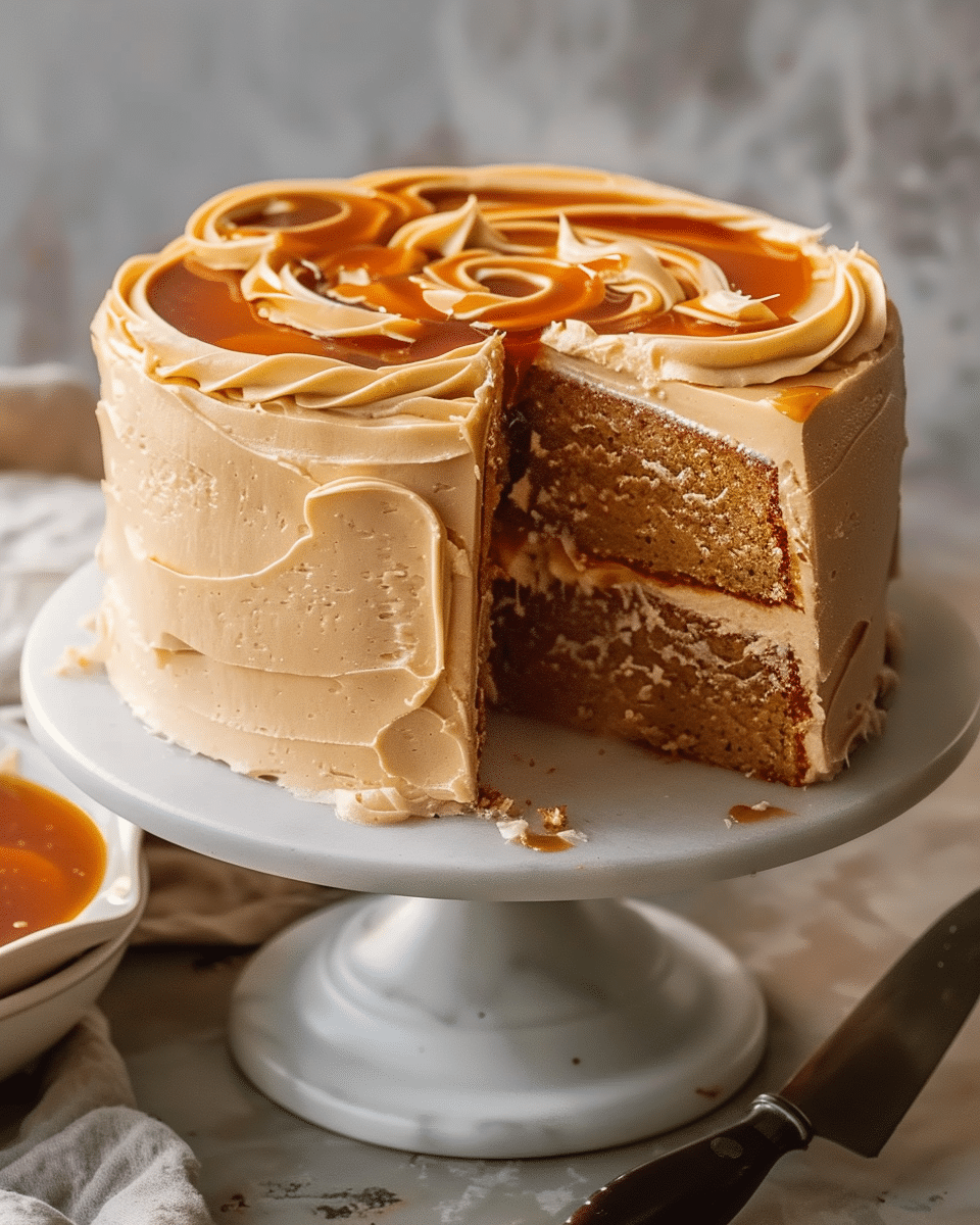 Salted Caramel Cake (Soft, Moist & Easy)