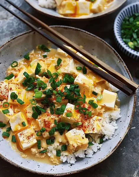 Soft Tofu with Silky Egg Sauce