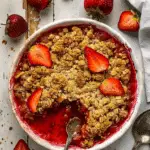 Healthy Strawberry Crumble
