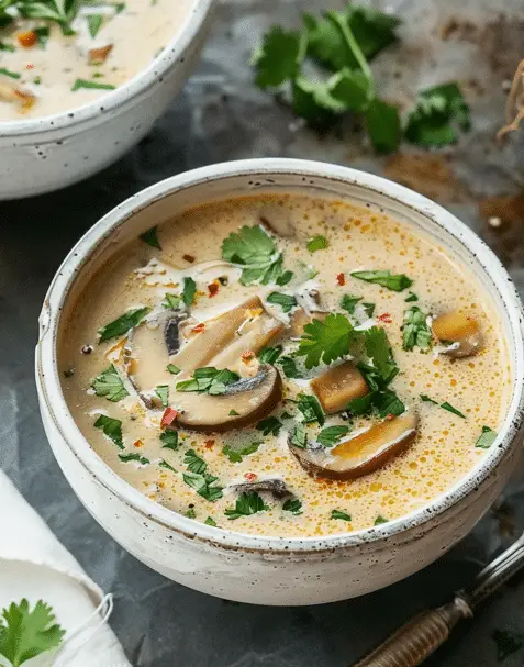 Thai Coconut Mushroom Soup