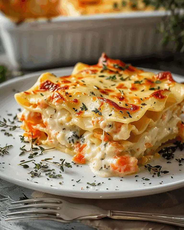 Seafood Lasagna with Creamy Cheese
