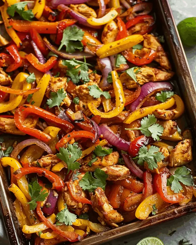 Easy Sheet Pan Chicken Fajitas (Ready in 30 Minutes!)