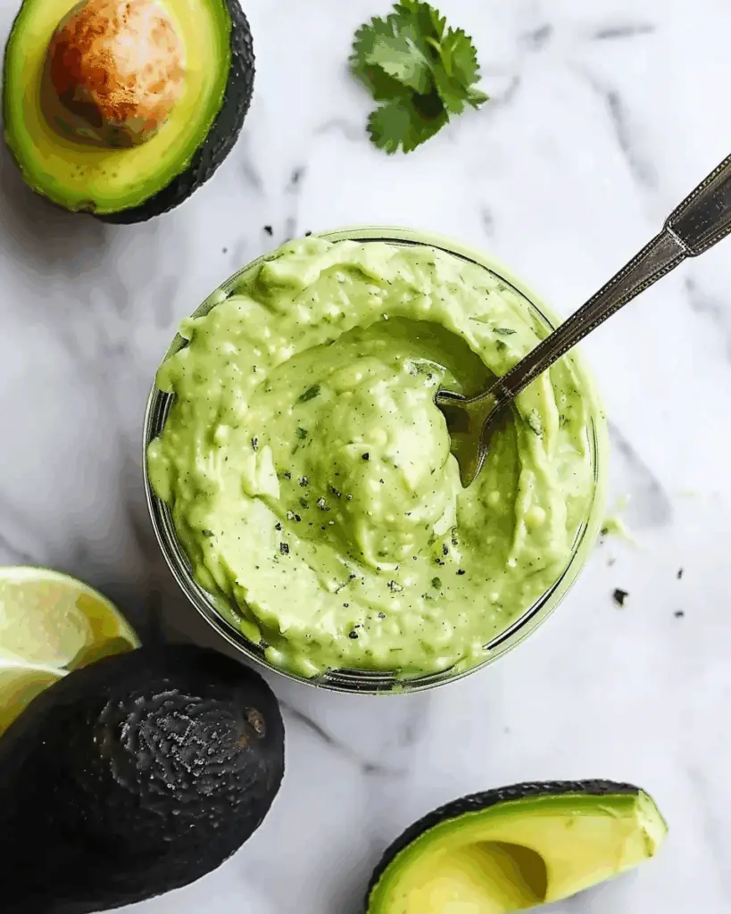 Simple Avocado Cream Sauce