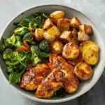 Skinny Chicken and Roasted Potato Bowl