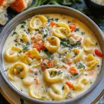 Slow Cooker Creamy Tortellini Soup