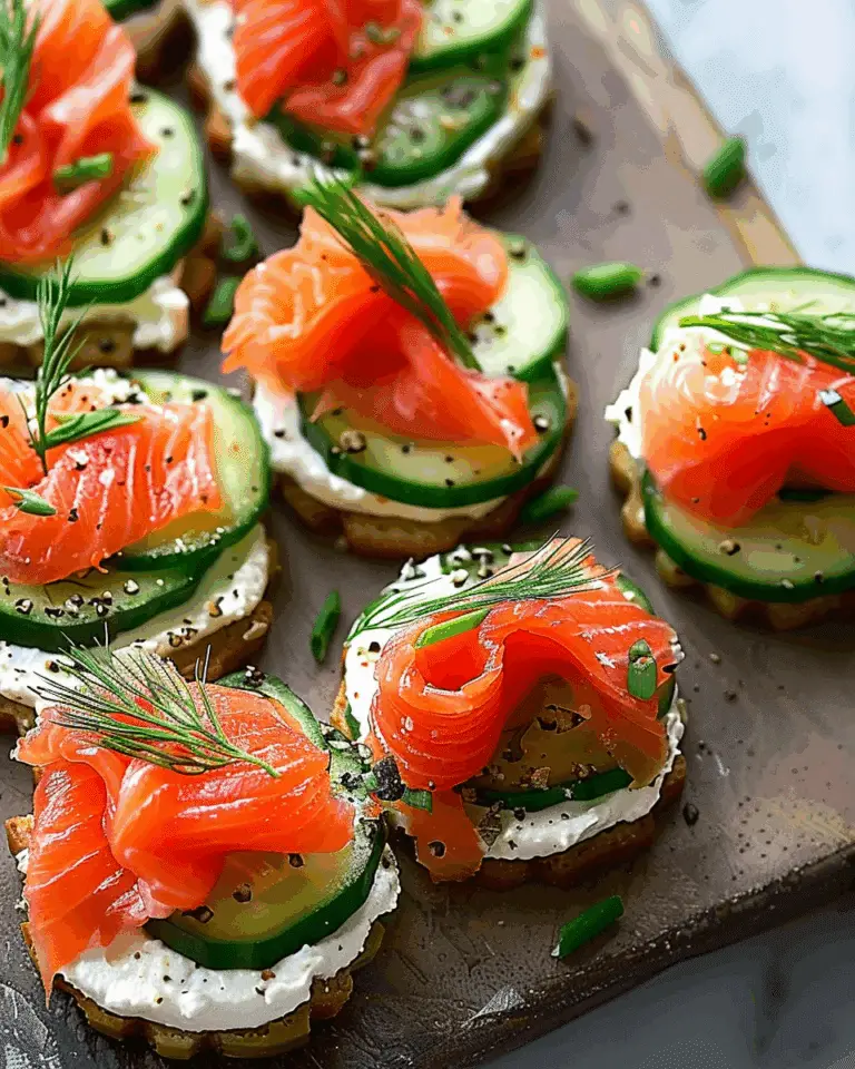 Dairy-Free Smoked Salmon Cucumber Bites