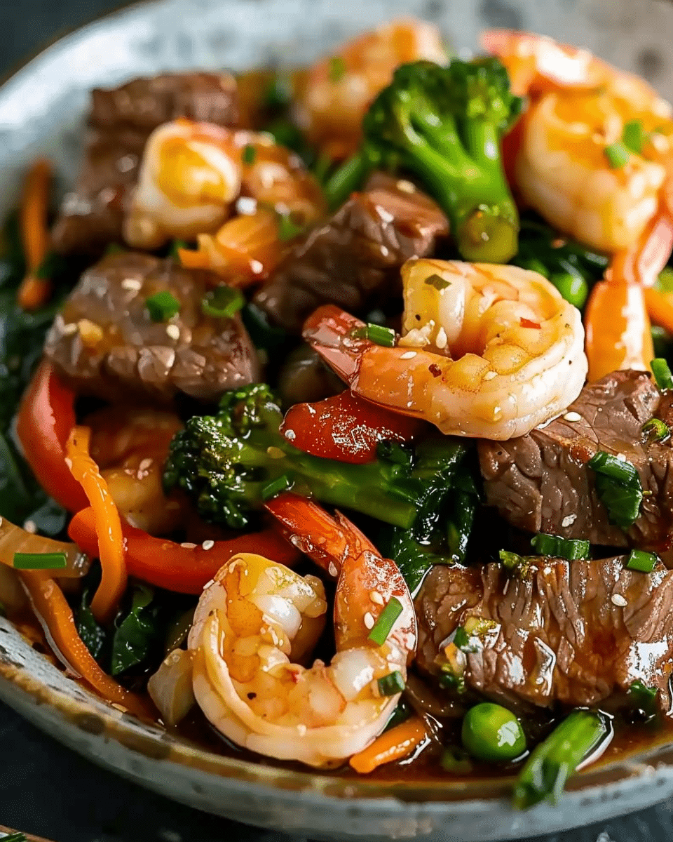 Steak And Shrimp Stir Fry