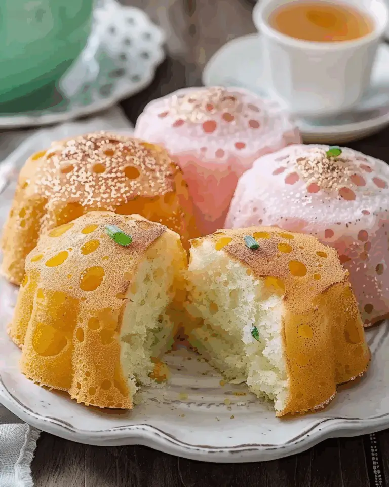 Bánh Bò Hấp (Vietnamese Steamed Rice Cake)