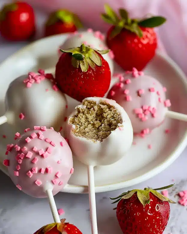How To Make Strawberry Cake Pops (Easy Recipe)