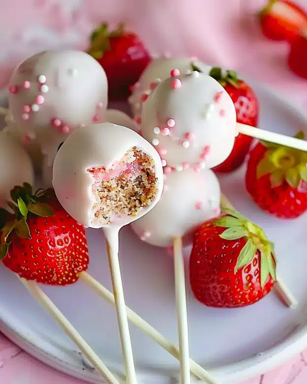 How To Make Strawberry Cake Pops (Easy Recipe)