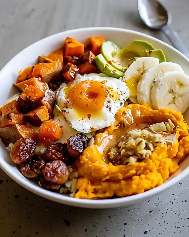 Sweet Potato Breakfast Bowl (Protein Recipe)