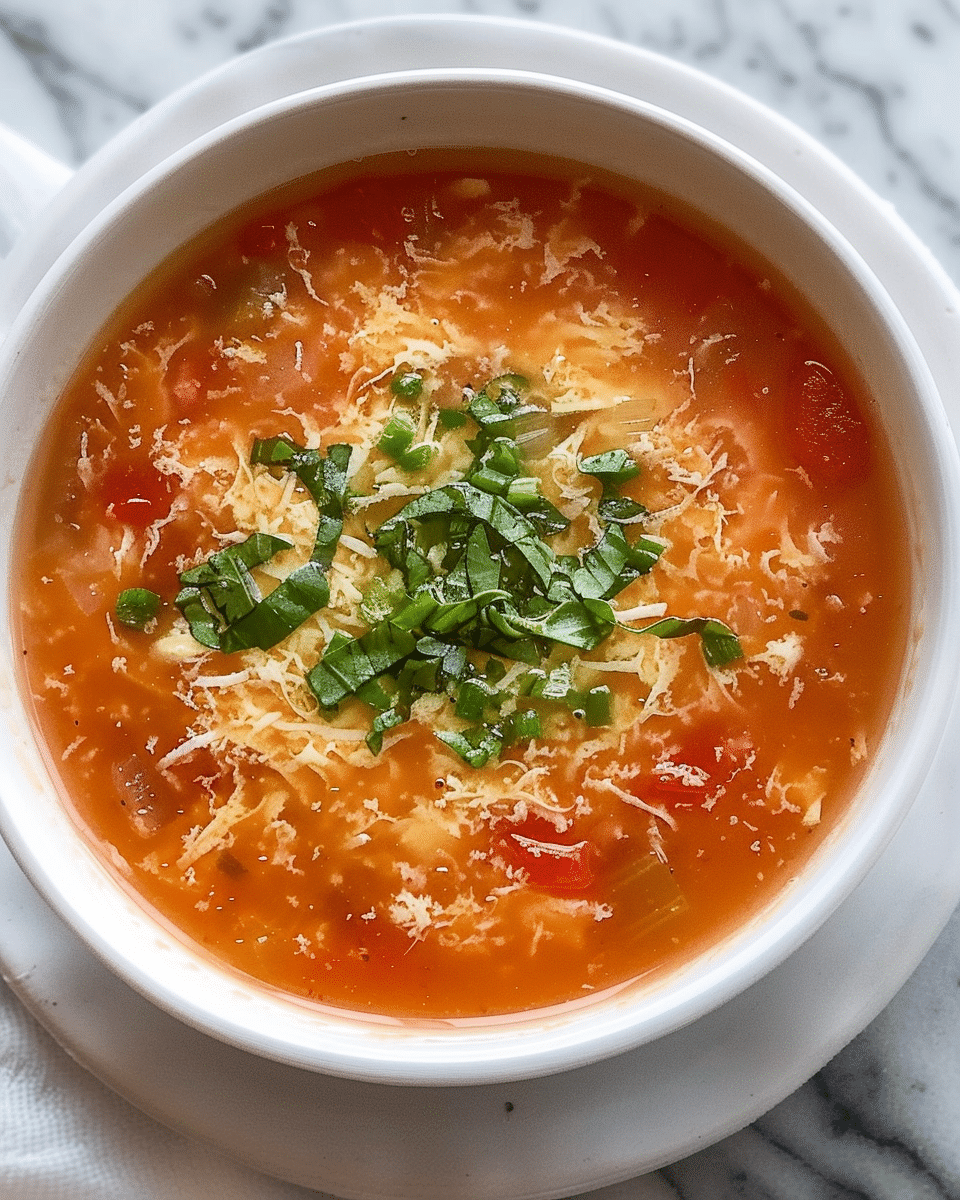 Tomato Egg Drop Soup
