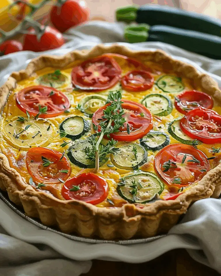 Tomato Zucchini Quiche Recipe
