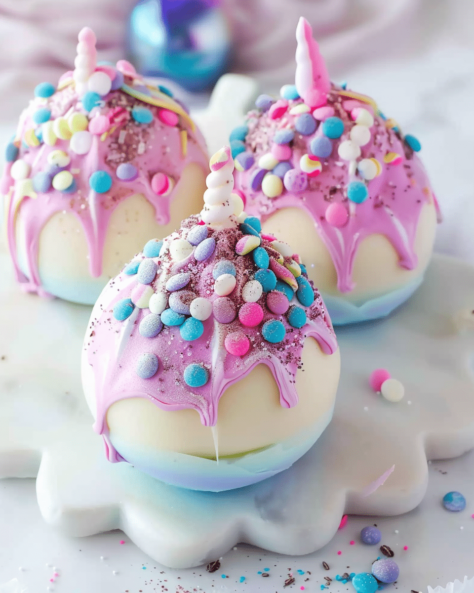 Unicorn Hot Chocolate Bomb