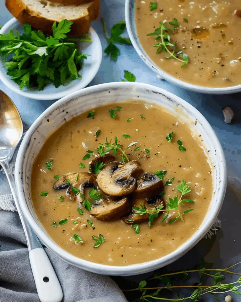 Vegan Mushroom Soup (Instant Pot)