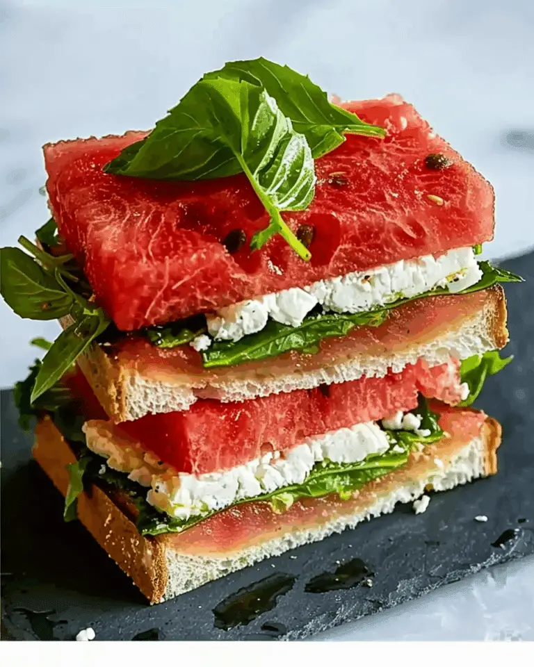 Watermelon Feta Sandwich