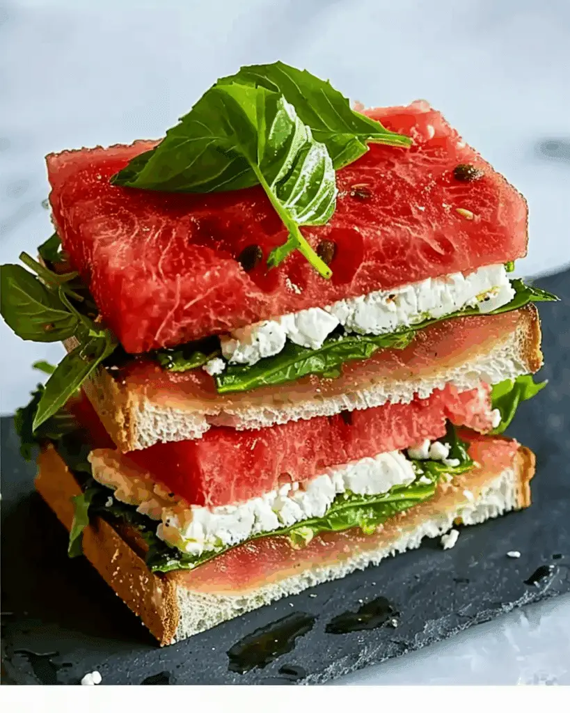 Watermelon Feta Sandwich