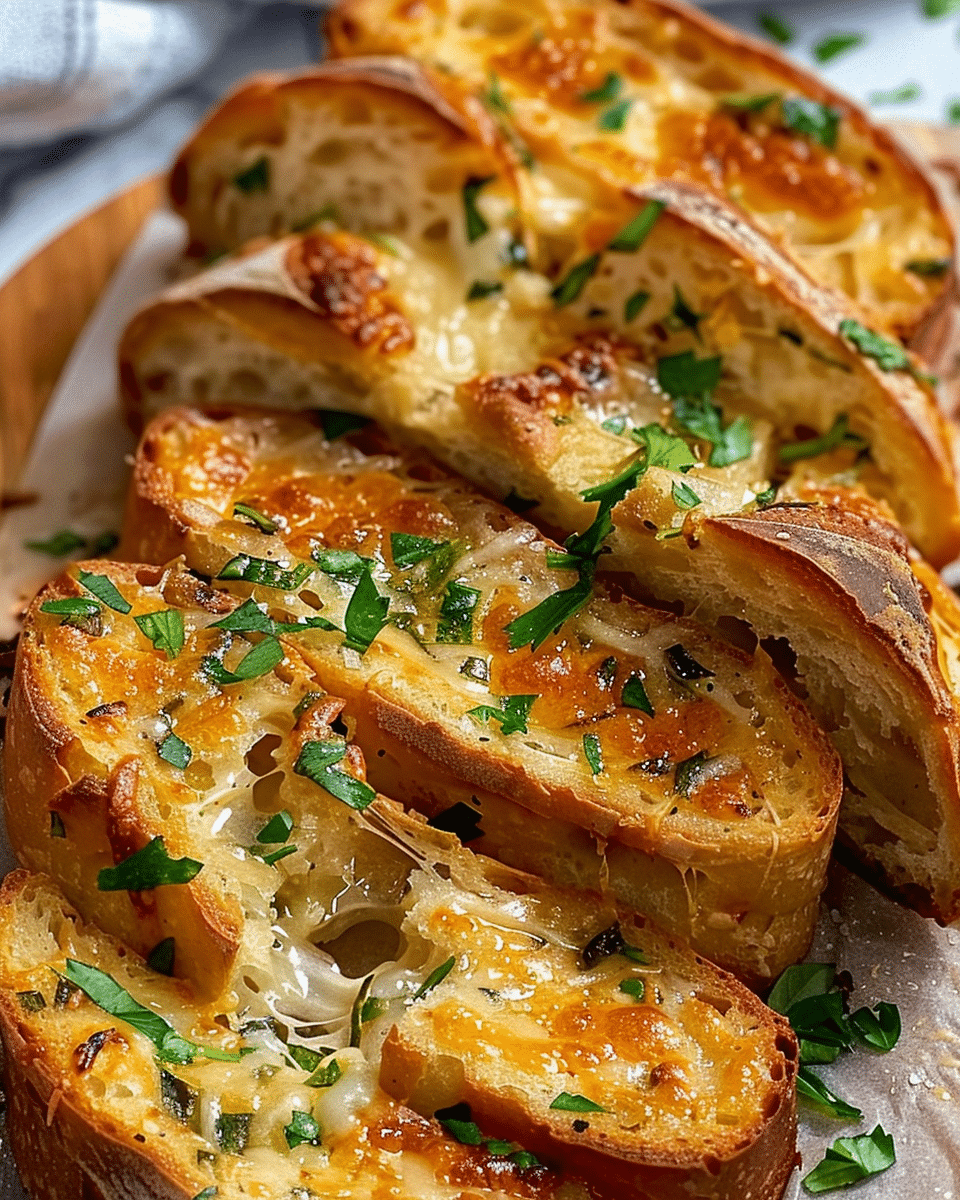 Air Fryer Crumpet Garlic Bread