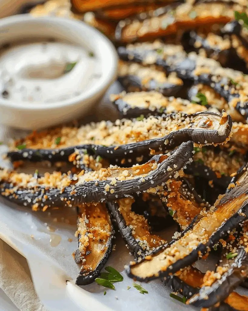 Easy Baked Portobello Mushroom Fries Recipe