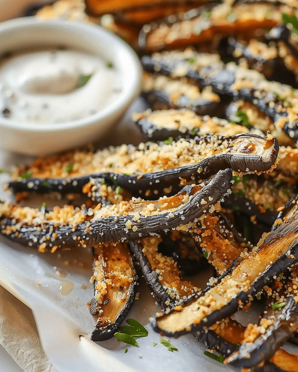 Easy Baked Portobello Mushroom Fries Recipe