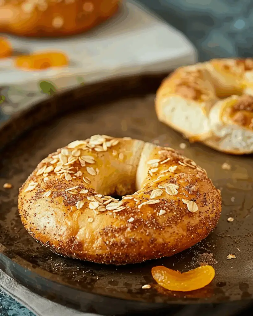 Banana and Apricot Bagels