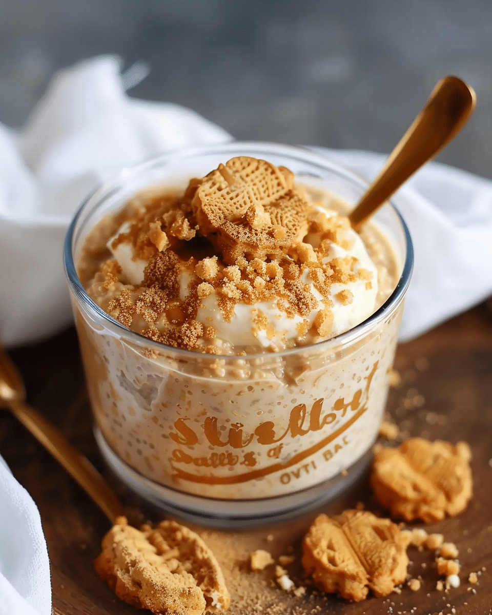 Easy Biscoff Overnight Oats Recipe