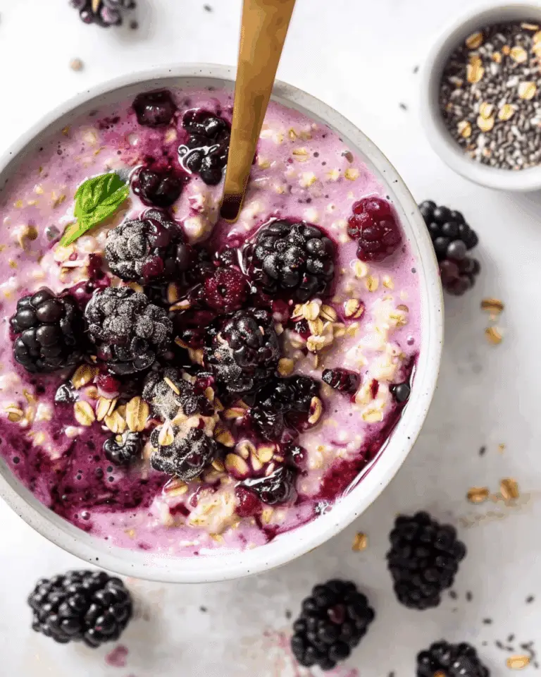 Blackberry Chip Overnight Oats