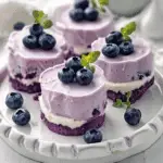 Blueberry Mousse Cheesecakes