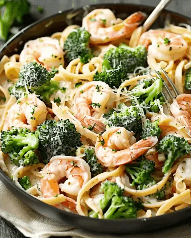 Broccoli Shrimp Alfredo