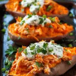 Buffalo Chicken Sweet Potato