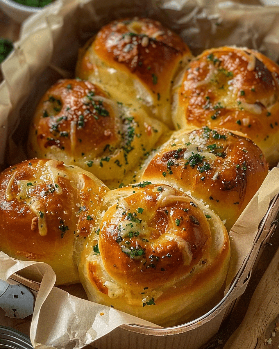 Buttery Cheese Garlic Rolls