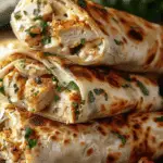 Cheesy Garlic Chicken Wraps Recipe