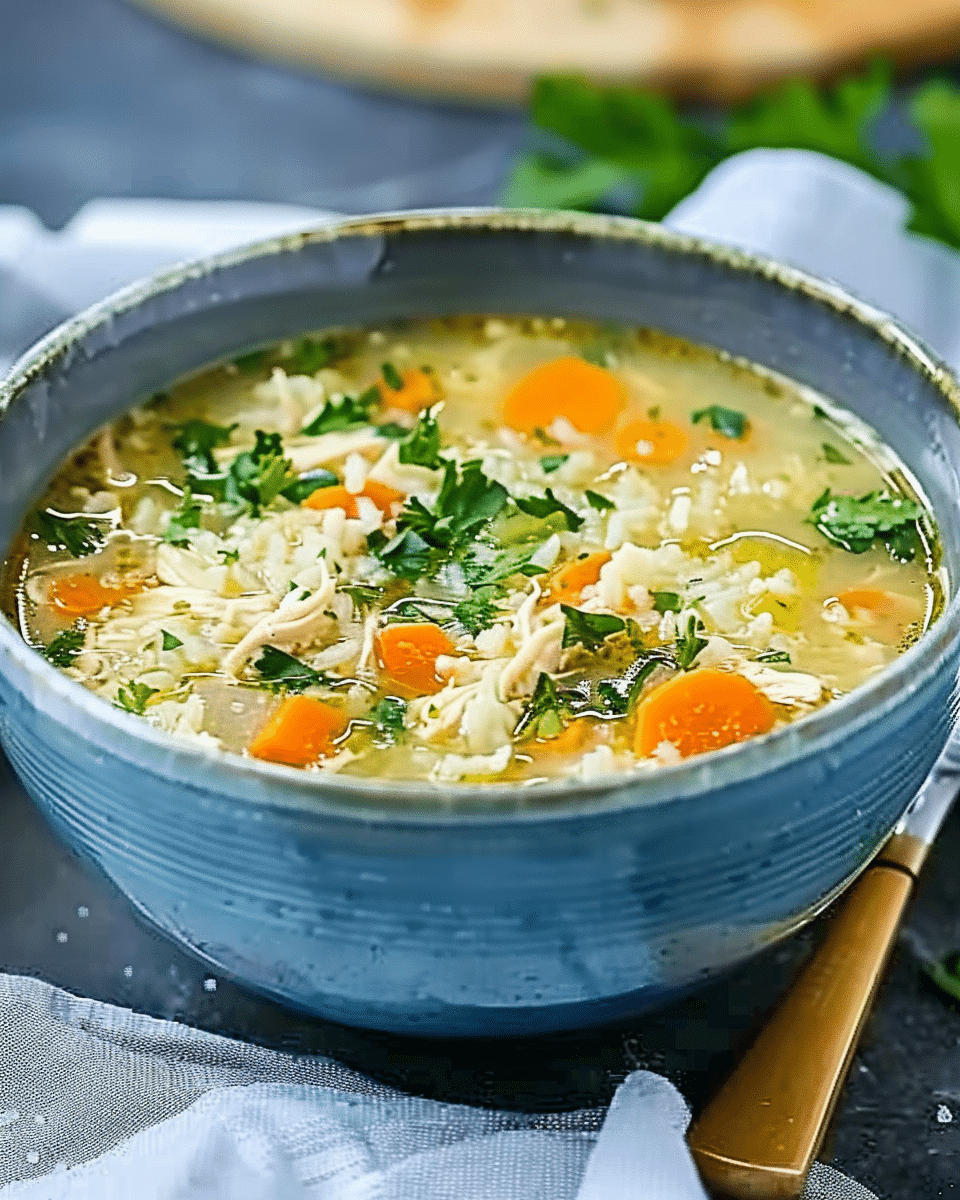 Instant Pot Chicken and Rice Soup