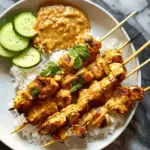Chicken Satay with Peanut Sauce Recipe