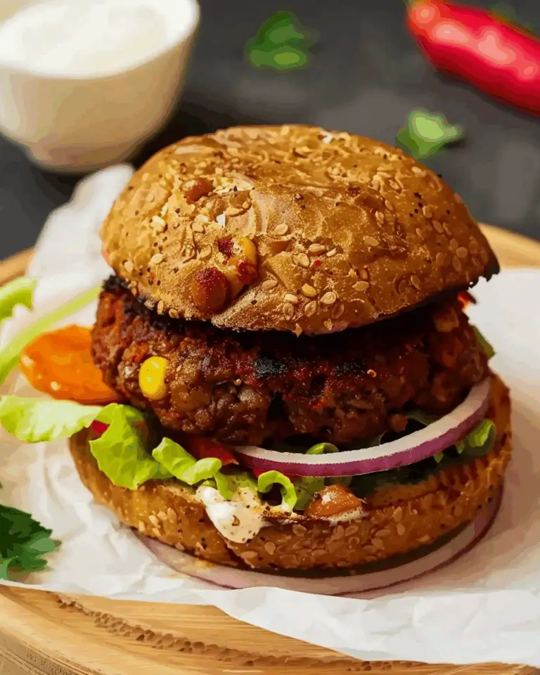 Chilli Beef And Bean Burger
