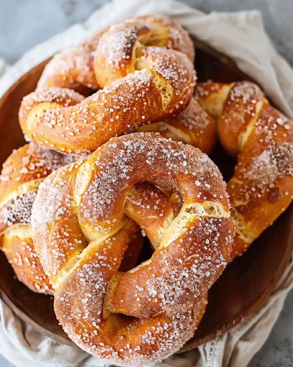 Cinnamon Sugar Soft Pretzels Recipe