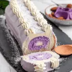 Coconut Purple Cake Roll Recipe