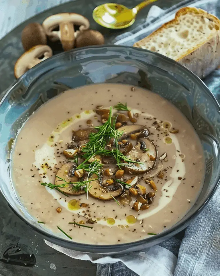 Cream-less Mushroom Soup