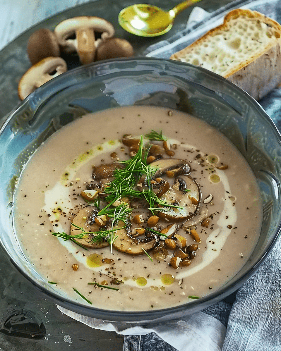 Cream-less Mushroom Soup